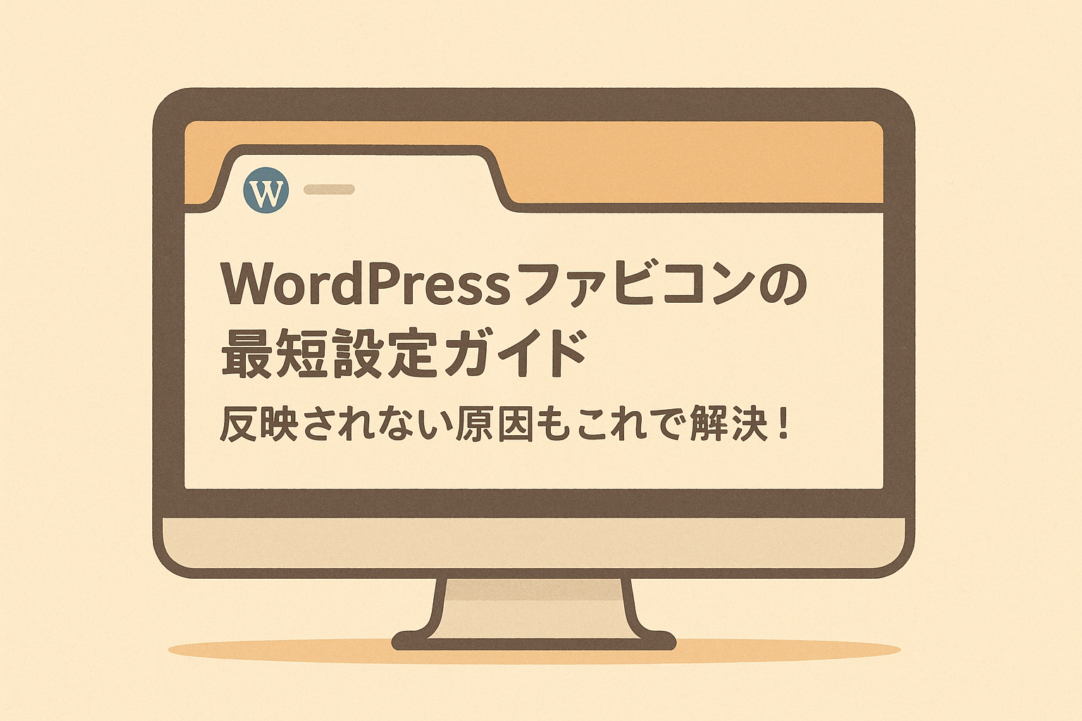 WordPressファビコンの最短設定ガイド｜反映されない原因もこれで解決！